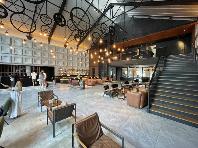 The Warehouse Hotel reception area