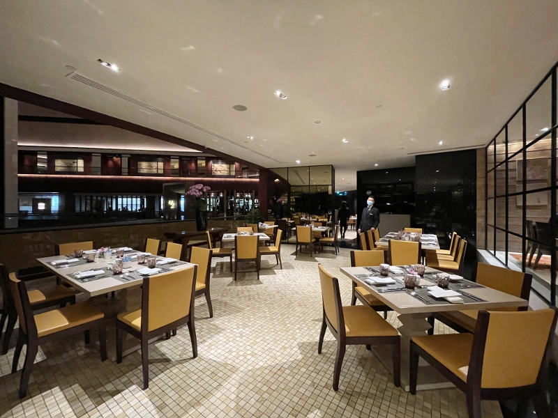 Seating area at Melt Cafe at Mandarin Oriental Hotel