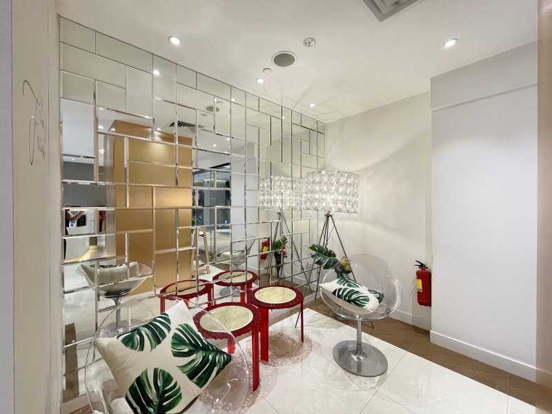 Reception area at Renaza Wellness Facial Spa at Wisma Atria