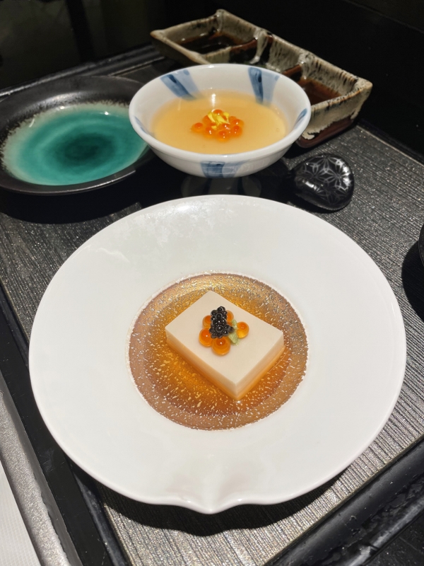 Kobachi tofu from Keyaki Japanese restaurant at Pan Pacific Hotel