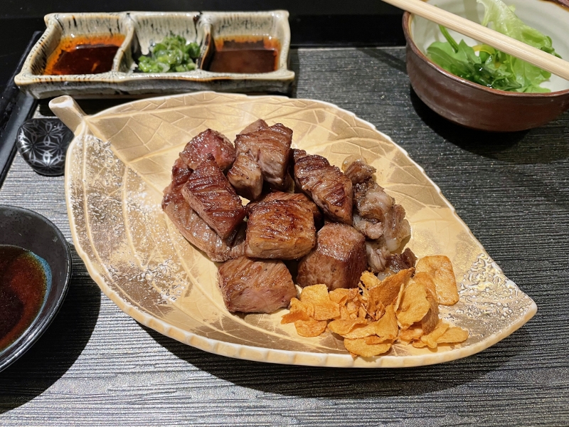 Wagyu beef sirloin from Keyaki Japanese restaurant at Pan Pacific Hotel