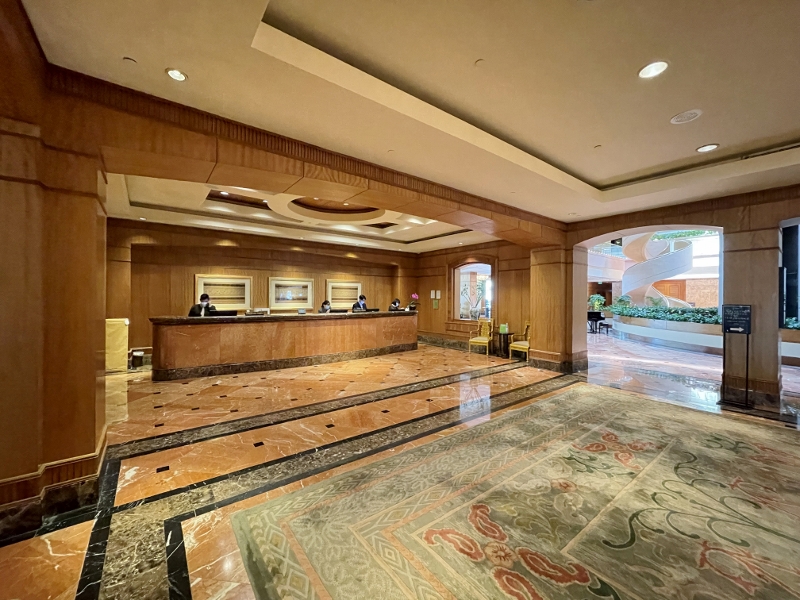 Regent Hotel reception counters