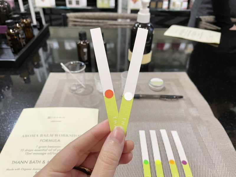 Selected scent strips with essential oils from THANN Wellness Store at Paragon Mall