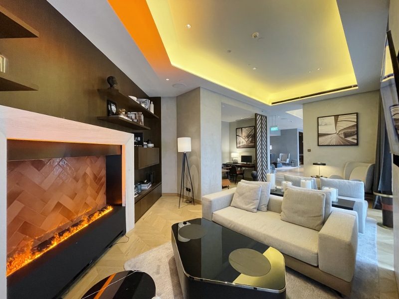 Seating area at Fairmont Gold Lounge at Fairmont Hotel