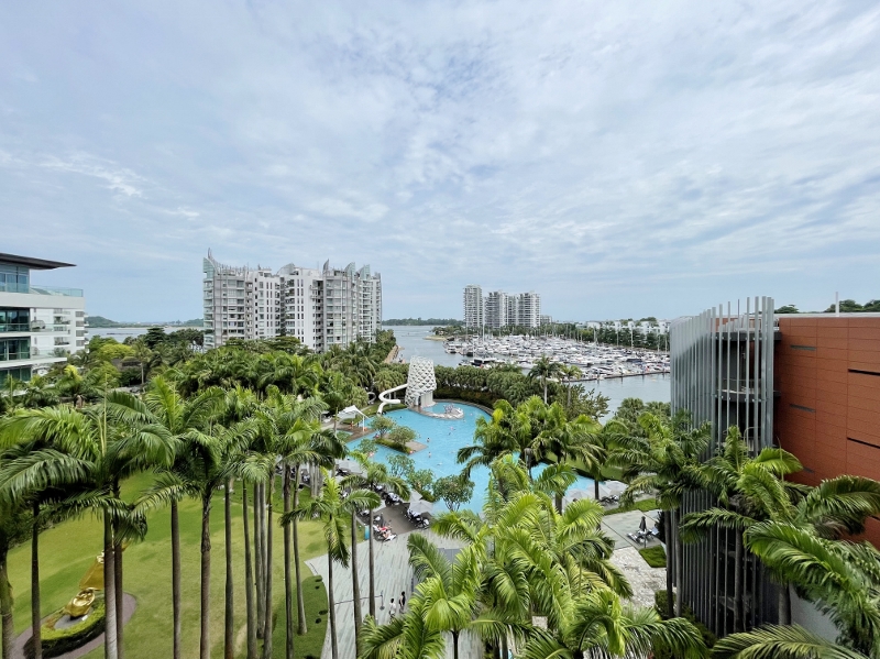 The view from Fabulous Room at W Hotel Sentosa Cove