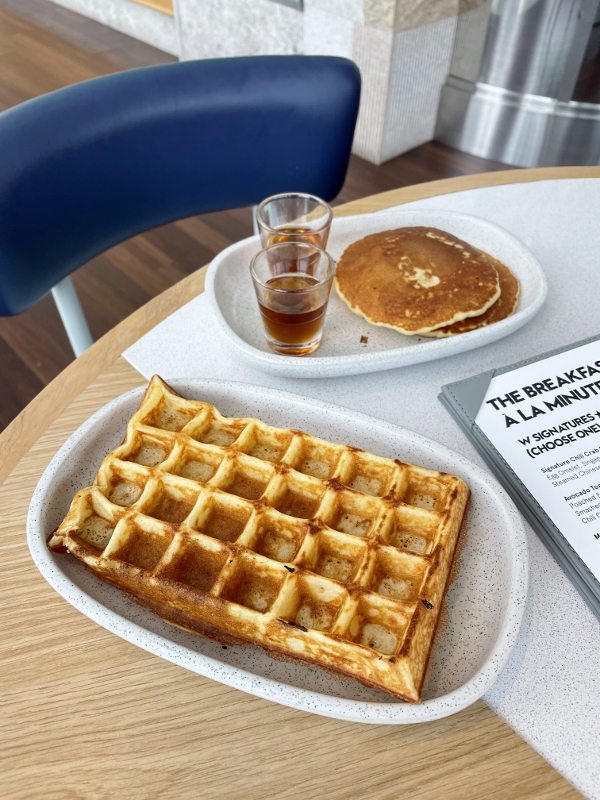 Breakfast buffet dishes from The Kitchen Table restaurant at W Hotel Sentosa Cove
