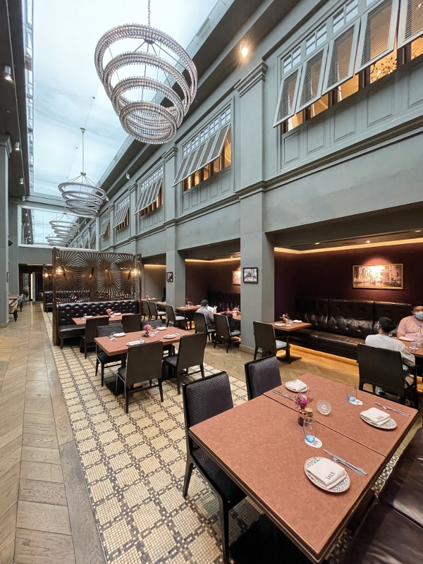 Seating area at from LUCE By Davide Giacomelli Italian Restaurant at InterContinental Hotel