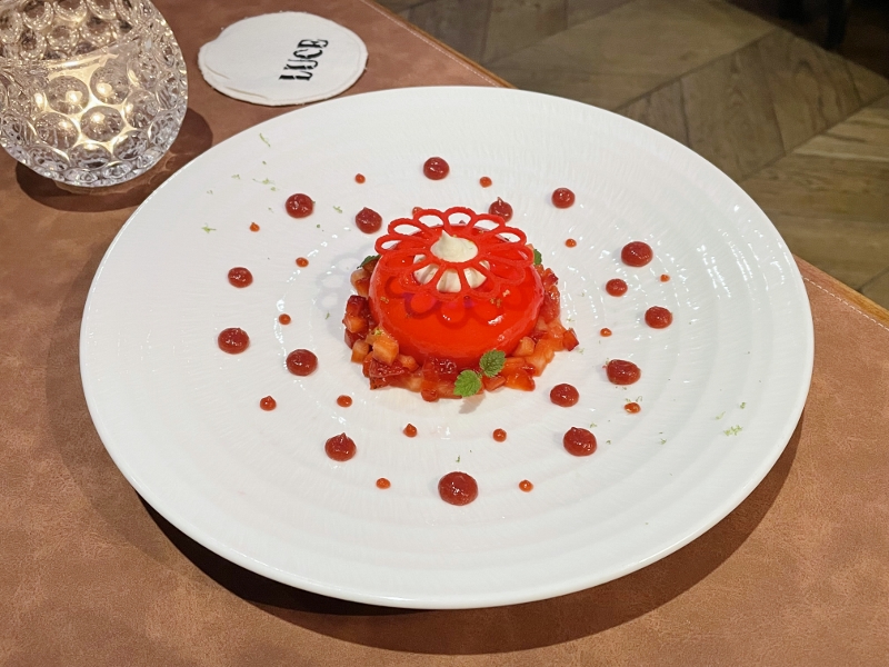 Fragola dessert from LUCE By Davide Giacomelli Italian Restaurant at InterContinental Hotel