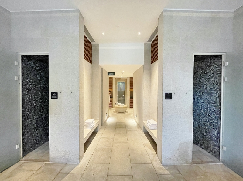 Cool Mist and Tropical Rain Experience Showers at Auriga Spa at Capella Hotel