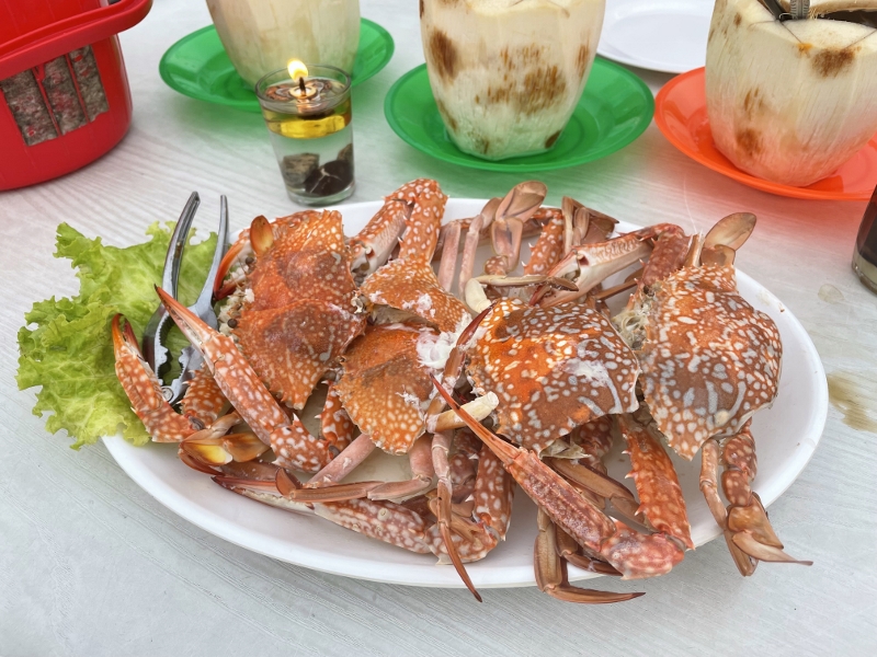 Steamed crab from Kelong Baba Restaurant By Kelong Shangrila Tj. Pinang