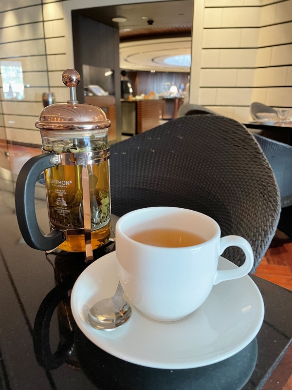 Gryphon tea from Basilico Italian Restaurant at Regent Hotel