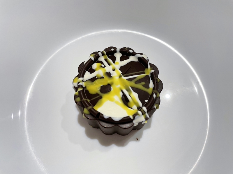 Coconut curry leaf chocolate mooncake from Janice Wong Pure Imagination confectionary at Paragon shopping mall