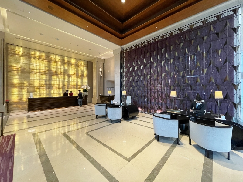 Siam Kempinski Hotel reception area