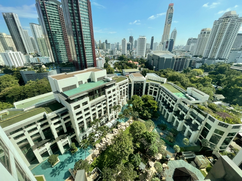 The view from Executive Lounge at Siam Kempinski Hotel