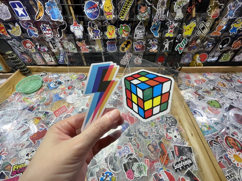Stickers from Liab Duan Night Market