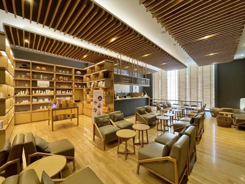 Reception area at Let's Relax Onsen & Spa at Grande Centre Point Hotel Sukhumvit 55