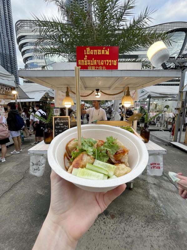 Fried fishballs from Jodd Fairs Night Market (Rama 9)