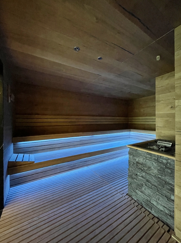 Bio sauna at Sindhorn Wellness by Resense spa at Sindhorn Kempinski Hotel