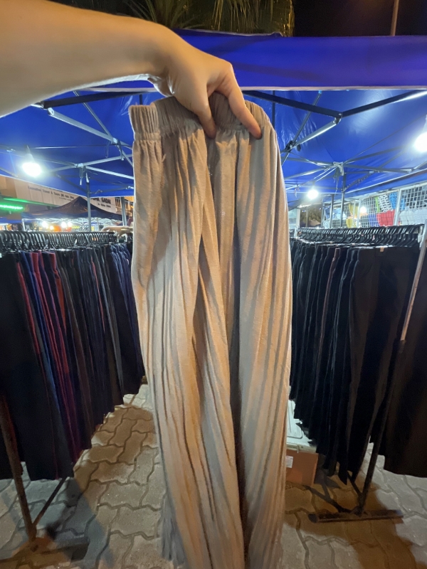 Grey pants from Pasar Karat Night Market