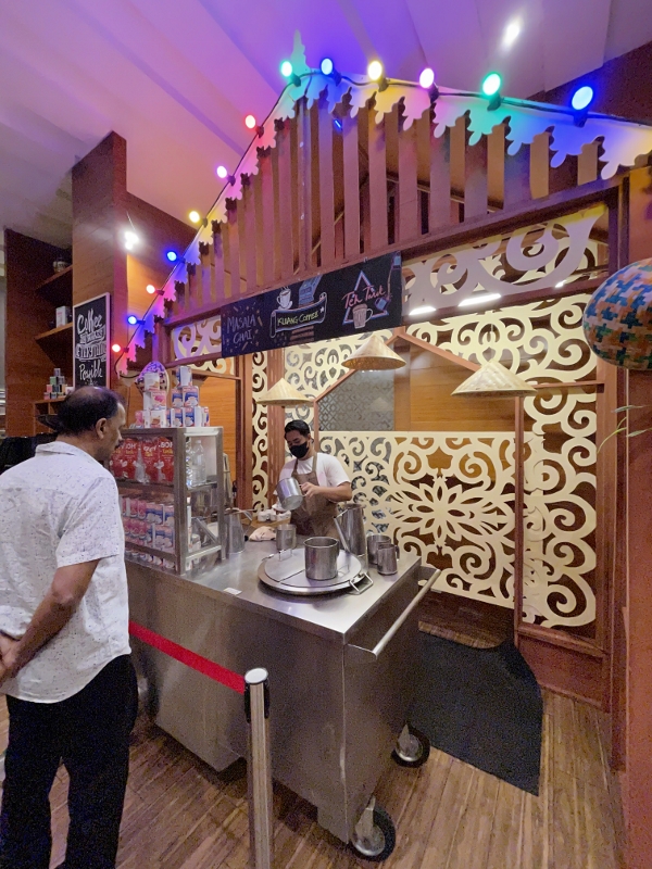 Local beverages station at Makan Kitchen restaurant at DoubleTree By Hilton Hotel