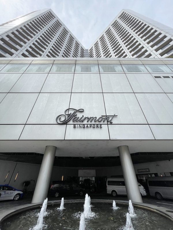 Fairmont Hotel's building facade
