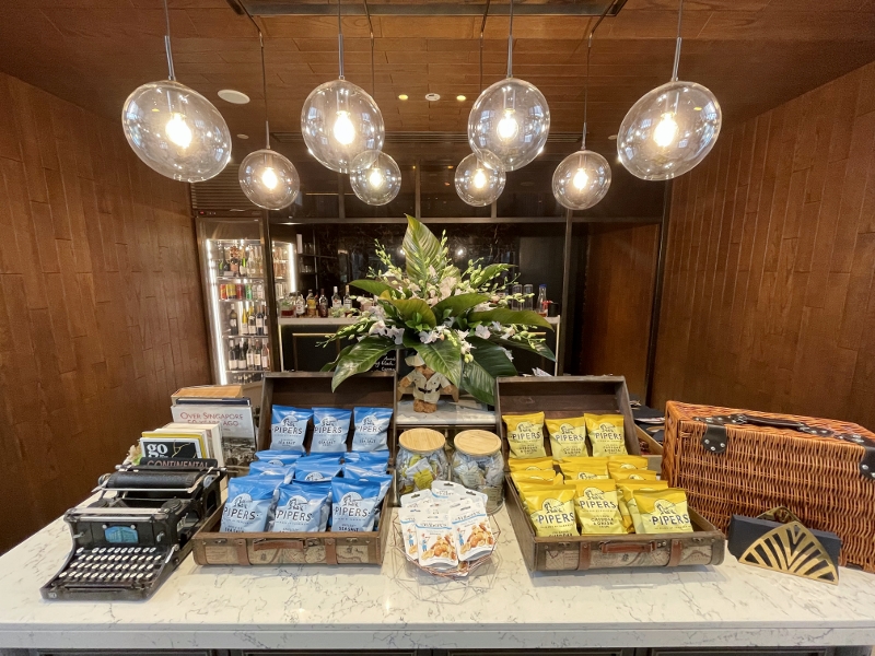Snacks and drinks from The Living Room at The Barracks Hotel