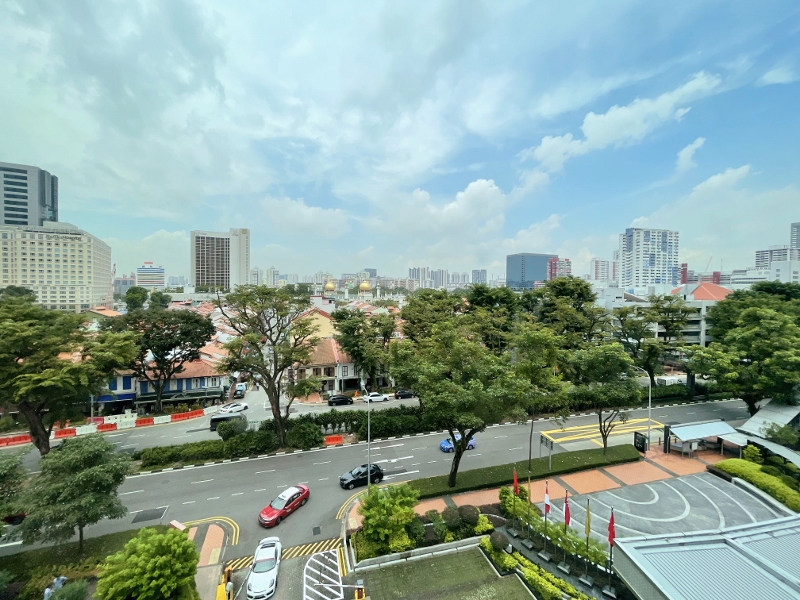 The view from PARKROYAL Club Deluxe Room at PARKROYAL On Beach Road Hotel