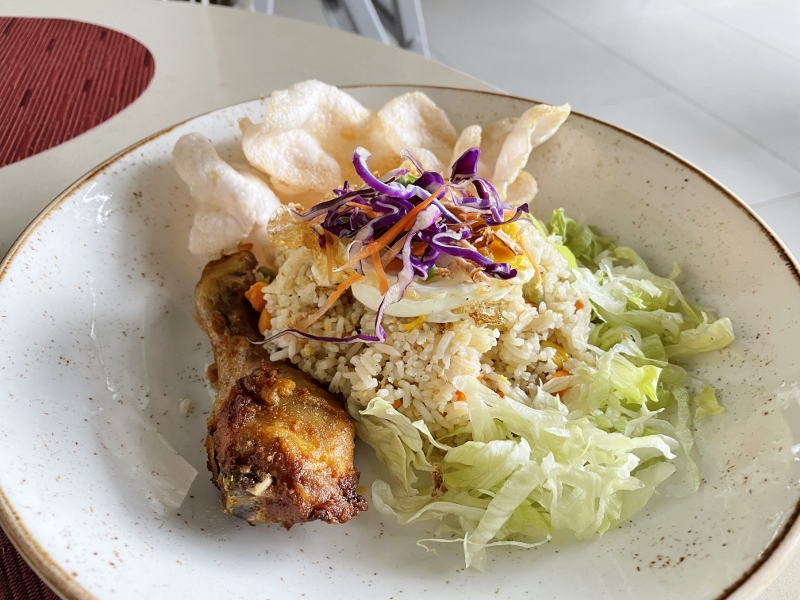 Yang chow fried rice from Sessions restaurant at Hard Rock Hotel Desaru Coast