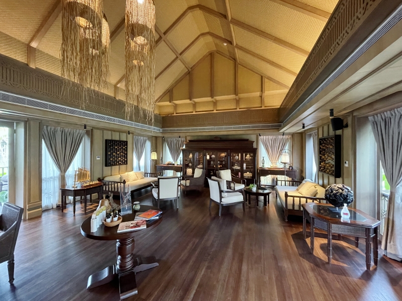 Reception area at Anantara Spa at Anantara Desaru Coast Resort & Villas