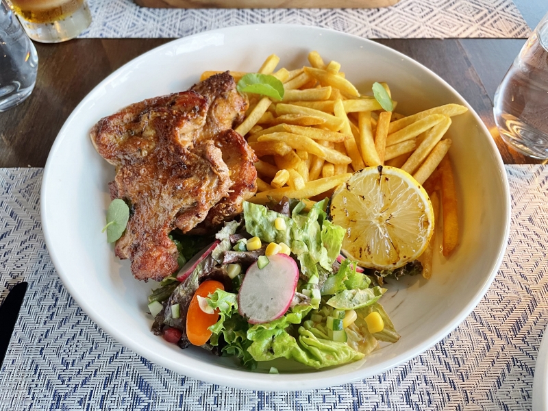 Roasted spring chicken from Sea.Salt.Fire restaurant at Anantara Desaru Coast Resort & Villas