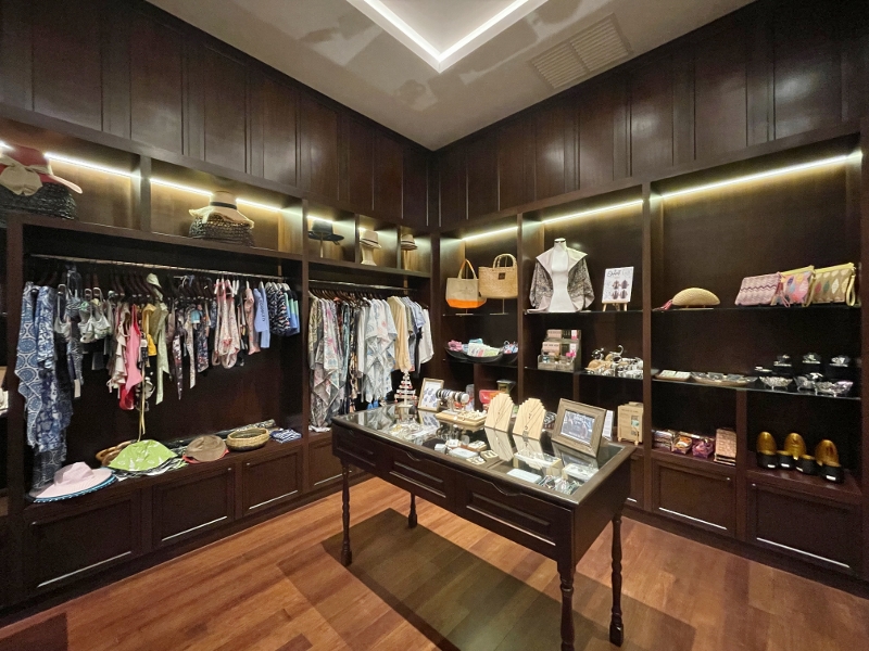 Merchandise on sale at Cempaka Gift Shop at Anantara Desaru Coast Resort & Villas