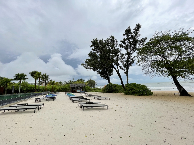 The beach at Anantara Desaru Coast Resort & Villas