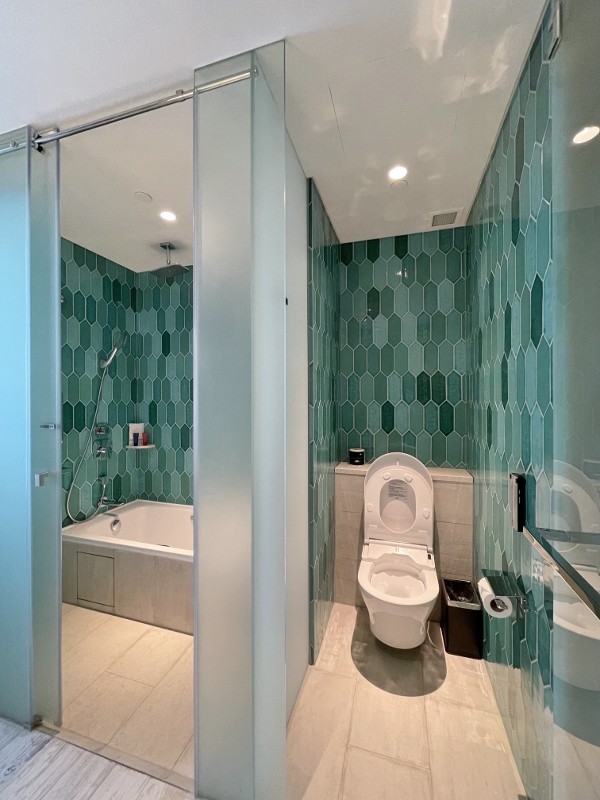 Bathroom in Deluxe Room at Village Hotel Sentosa