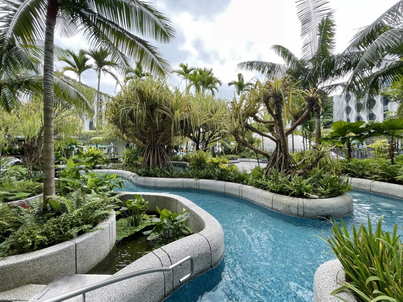 Lazy River Pool at Village Hotel Sentosa & The Outpost Hotel Sentosa