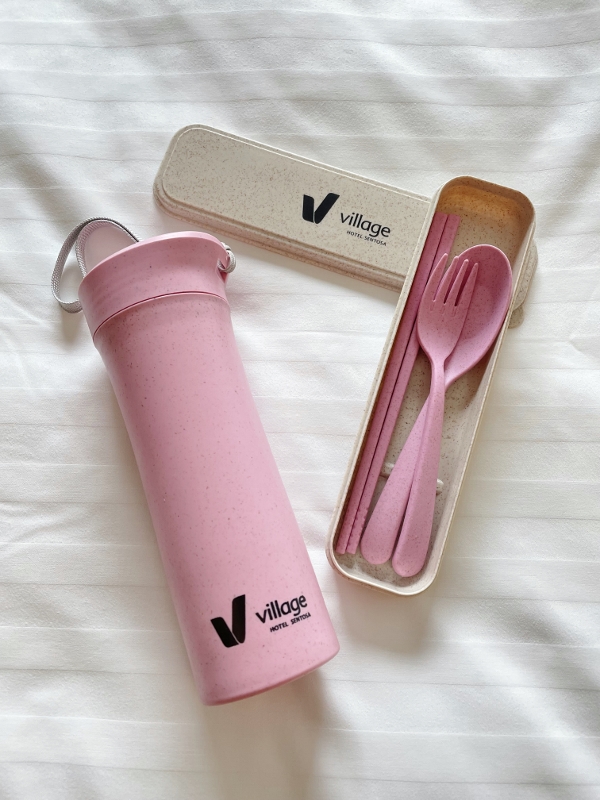 Complimentary amenities from Village Hotel Sentosa