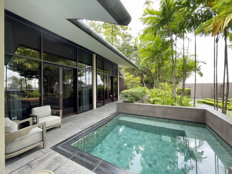 Private pool at One-Bedroom Villa at Capella Hotel