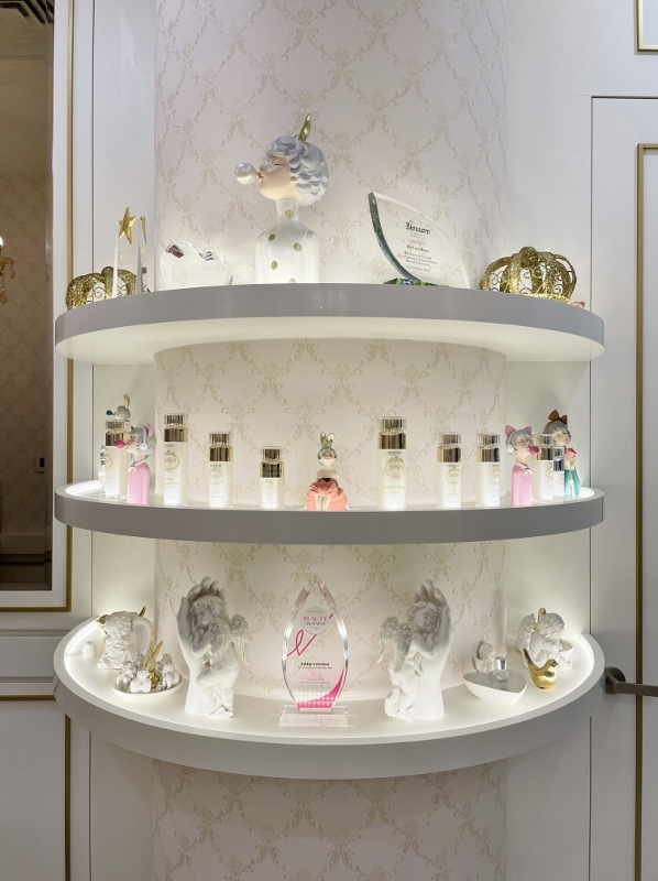 BeKind products on display at My Cozy Room Boutique Beauty Spa