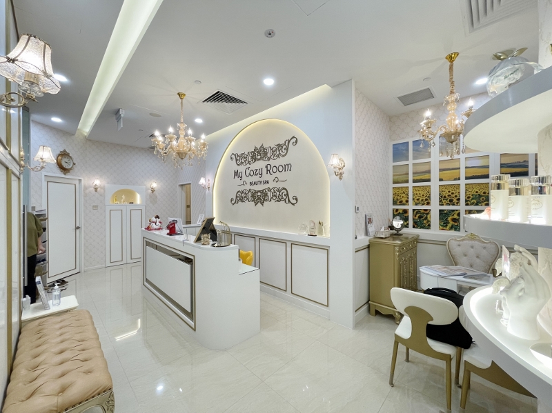 Reception area at My Cozy Room Boutique Beauty Spa