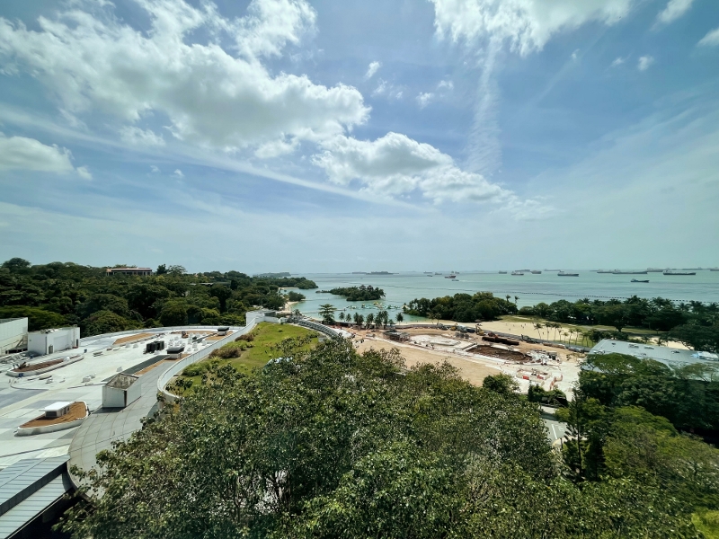 The view from Deluxe Room Sea View at The Outpost Hotel Sentosa