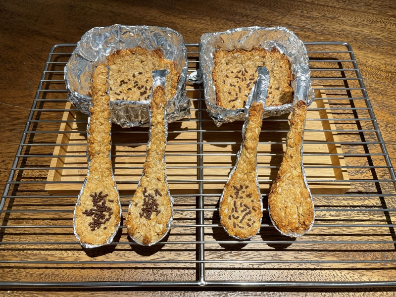 Our creations from the edible cutlery workshop at Oasia Resort Sentosa