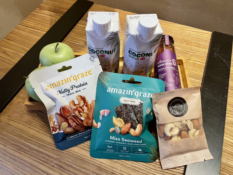 Mini-bar snacks and drinks at Junior Suite at Oasia Resort Sentosa