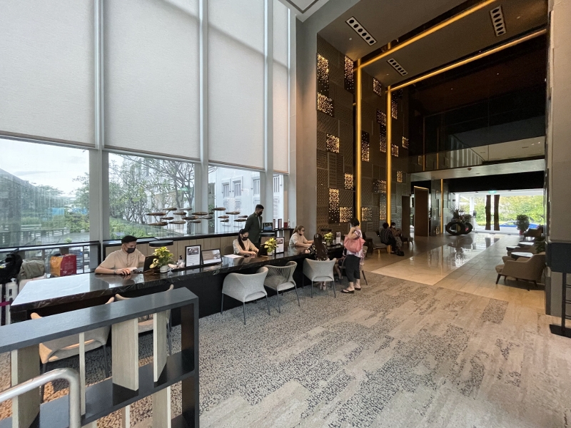 Oasia Resort Sentosa reception area
