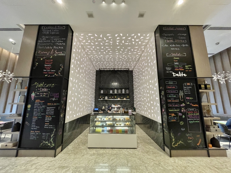 Entrance to Delite cafe at Capri Hotel by Fraser Johor Bahru