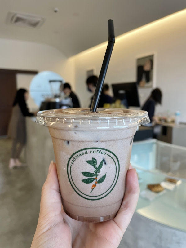 Iced Callebaut chocolate from Outstand Coffee cafe