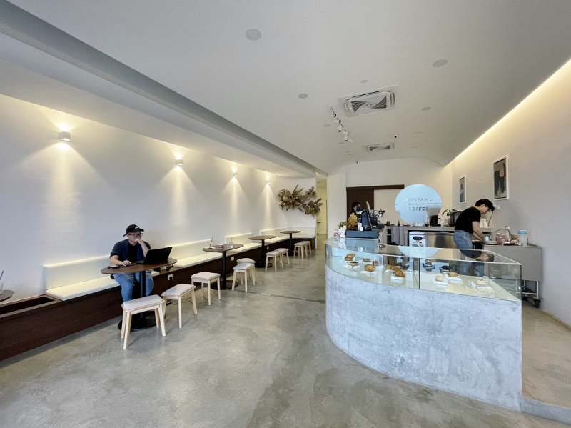 Seating area at Outstand Coffee cafe