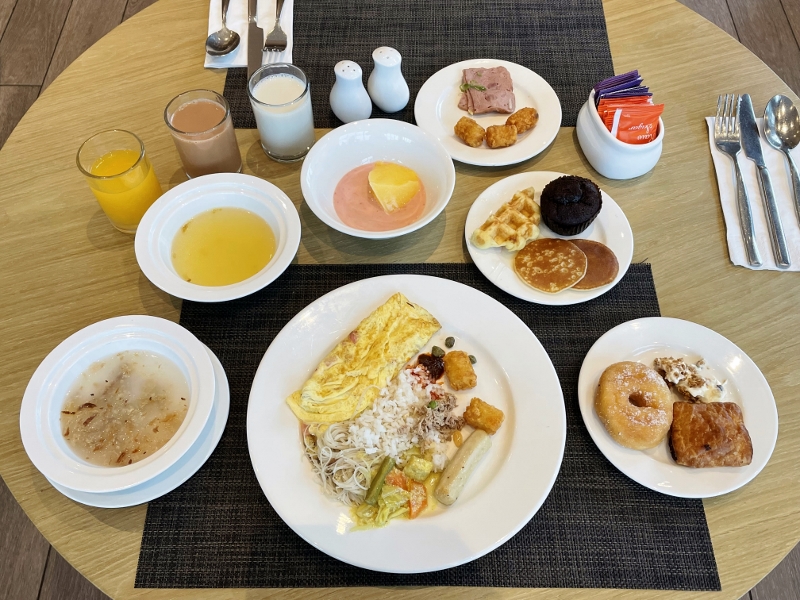Breakfast buffet dishes from Caprilicious restaurant at Capri Hotel by Fraser Johor Bahru