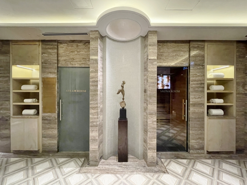 Steam room and sauna at Four Seasons Hotel Kuala Lumpur