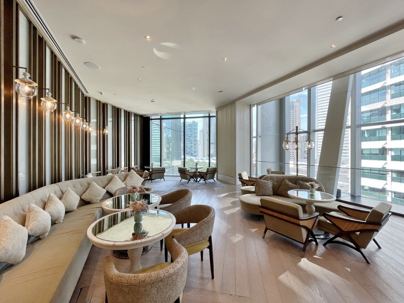 Seating area at The Lounge at Four Seasons Hotel Kuala Lumpur