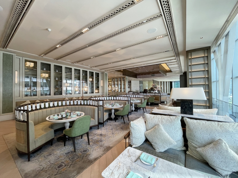 Seating area at The Lounge at Four Seasons Hotel Kuala Lumpur