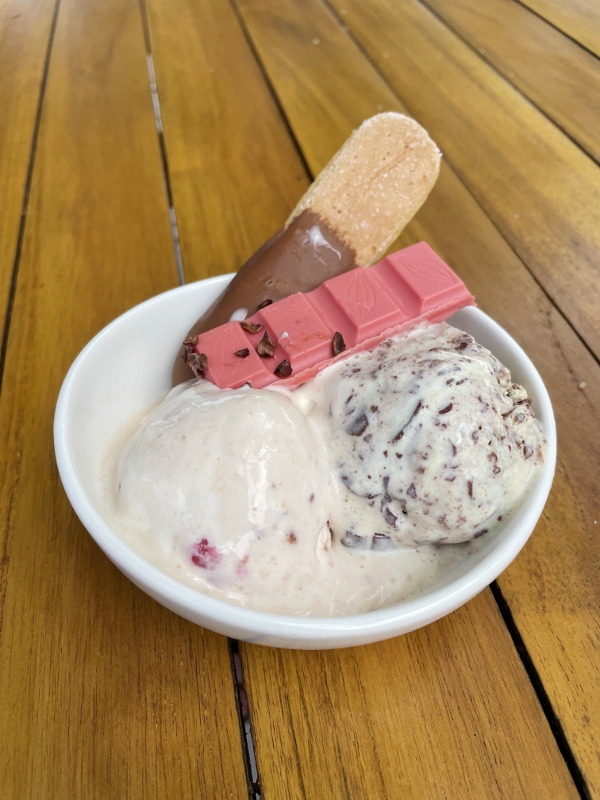 Ice cream and chocolate from Chocolate Hour at ONU Marche restaurant and bar at Mövenpick Resort Kuredhivaru